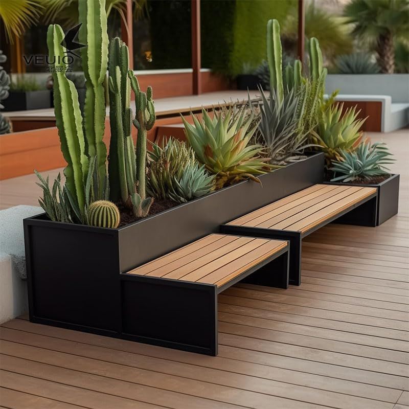 Outdoor Planter Bench